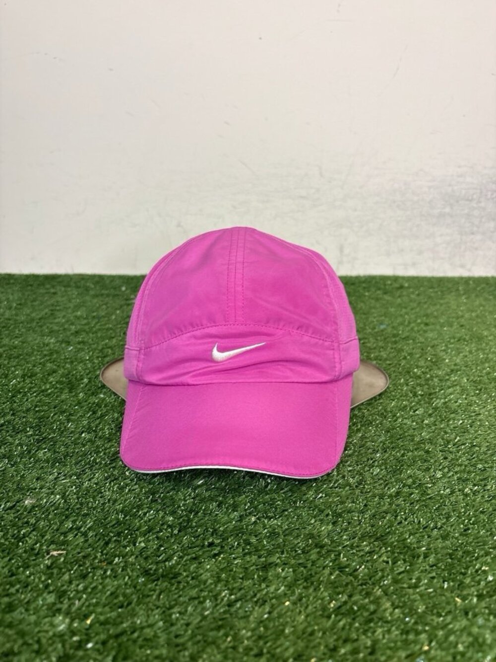 Vintage Nike hat cap strap back pink 5 panel tailwind y2k 2000s running logo men